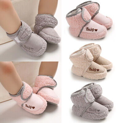 Infant Baby Girls Boys Toddler Shoes Boots Anti-slip Warm Soft Slippers Socks