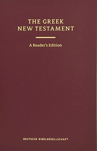 UBS 5th Revised Greek New Testament Reader's Edition: 124377, Nestle-Al HB*.