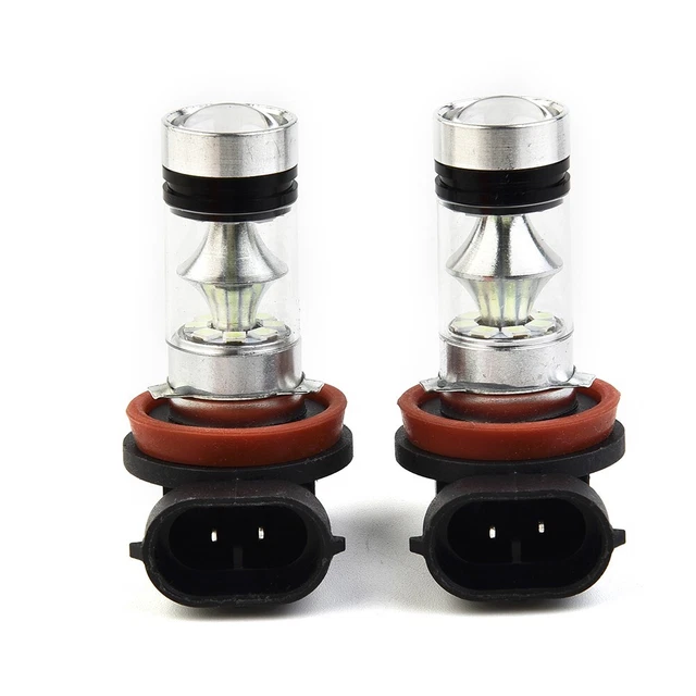 Pilipane Kit 2 Ampoules LED Phares H8 H9 H11 6000K Super Blanc 100W – Feux Antibrouillard Route Voiture Plug & Play