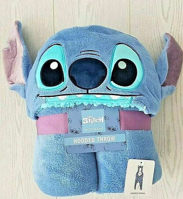 PRIMARK LILO AND Stitch Hooded Throw Blanket Size 150x120cm STITCH