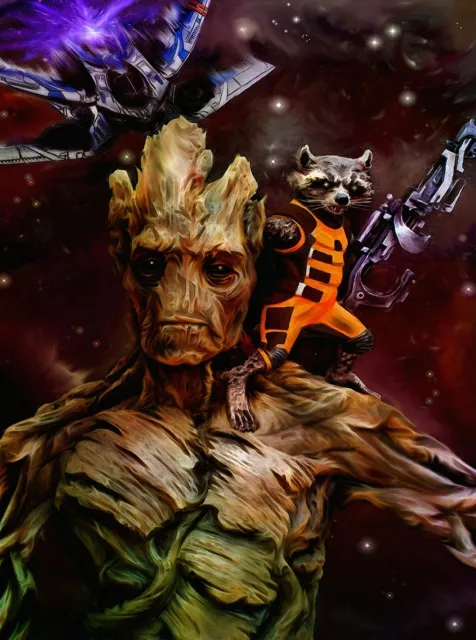 groot a5. original print.artwork.by paul winters