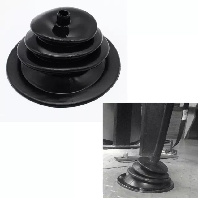 1X(For Mr Gasket 1651 Shifter Boot Small Round Black Rubber 5.250 Inch Round