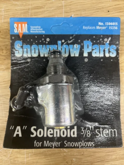 Snowplow 1306015 Meyer "A" Solenoid Coil & Valve 3/8 #15356 Snow Plow Pump