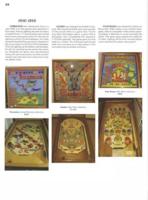 Pinball Machine Collector Reference 1930s-90s Bally Williams Gottlieb Parker Etc 3