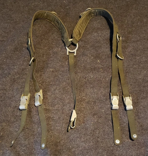 West German Army Bundeswehr Y-Straps Field belt suspenders harness belt 1969