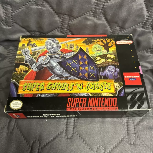 Super Ghouls ‘N Ghosts *  Snes Box Only * Super Nintendo Original box