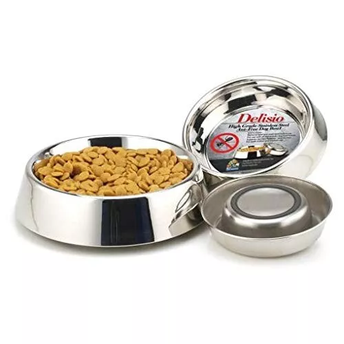 Delisio Stainless Steel Ant Free Dog, Cat, Pet Bowls