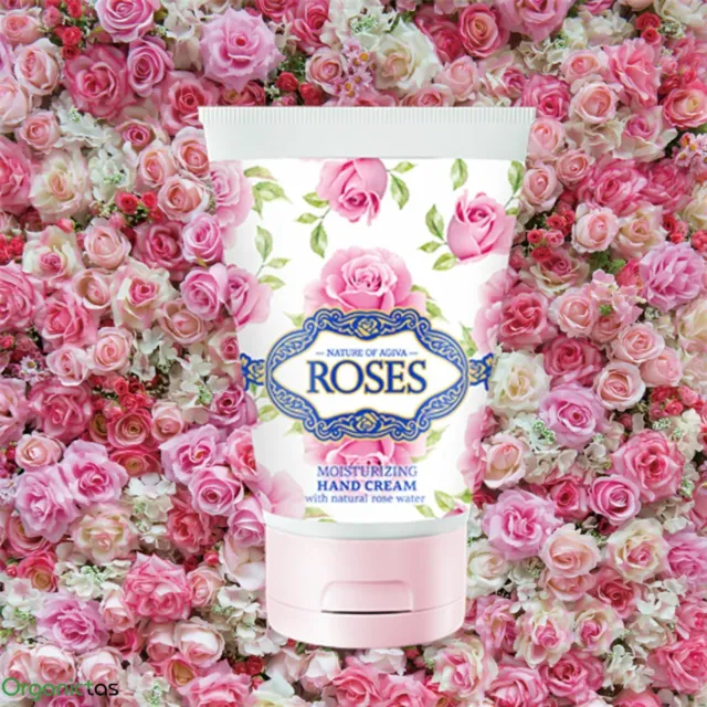 Crema de Manos ROSE Natural con Agua de Rosas Búlgaras Alta Calidad...