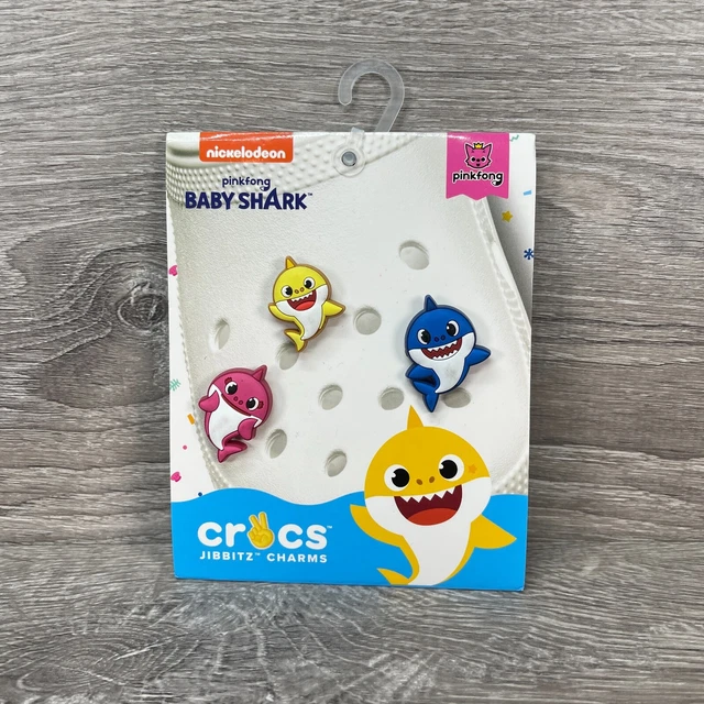 BABY SHARK PINKFONG Nickelodeon Crocs JIBBITZ CHARMS 3 Pack New Rare
