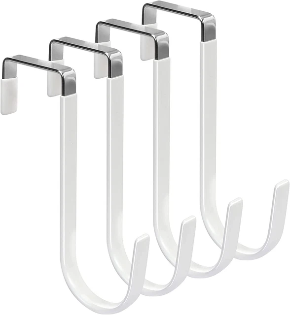 Over the Door Hooks, Door Hangers Hooks with Rubber Prevent Scratches Heavy Duty