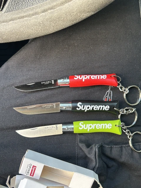 Supreme/Opinel No. 4 Knife Keychain全色セット Supreme FW25 Opinel No 4 Knife Keychain Set Lot Red Black