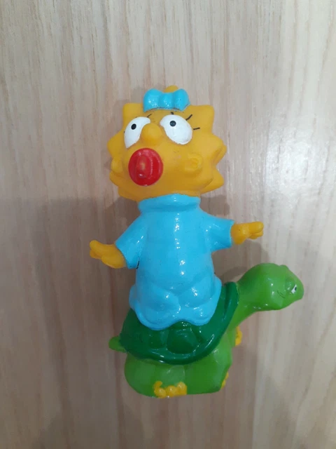 VINTAGE - Maggie Simpson on Turtle Figure - 1990 - Burger King