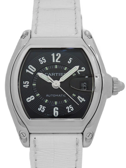 Cartier Roadster LM W62004V3 Automatic Stainless Men's Watch Pre-Owned [b0525]