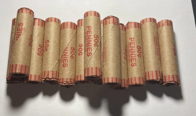 Wheat Penny Roll! Wheat Cent Rolls 1909-1958 PDS Coins