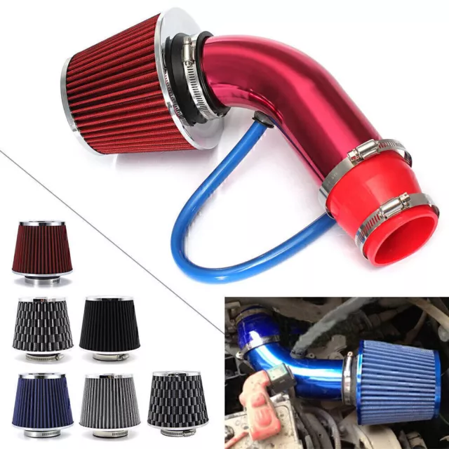 Cold Air Intake Filter Induction Kit Pipe Power Flow Hose System Car Accessories