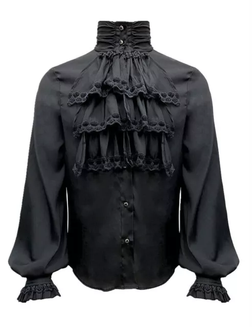 Mens Pirate Shirt Vampire Renaissance Victorian Medieval Gothic Shirt