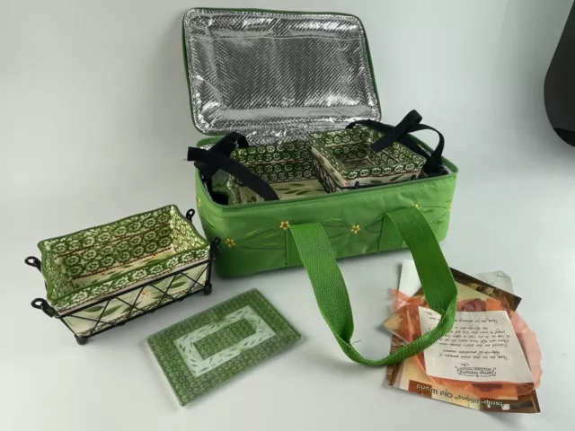 Temptations by Tara Old World 13 pc Casserole Set w/Insulated Carry Case NEW NIB