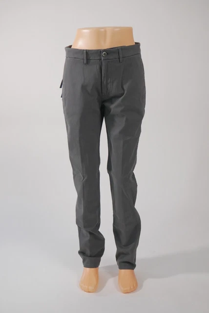 Harmont & Blaine Men's Straight Grey Trousers Size 56 Narrow Fit WNE300