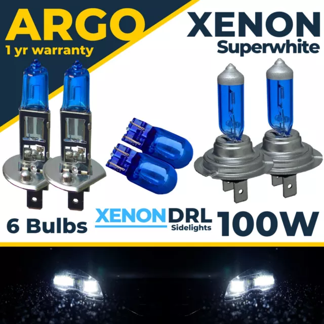 Pour Opel Corsa D Phare DRL 100w 2011-15 LED Blanc Xénon Côté Ampoules