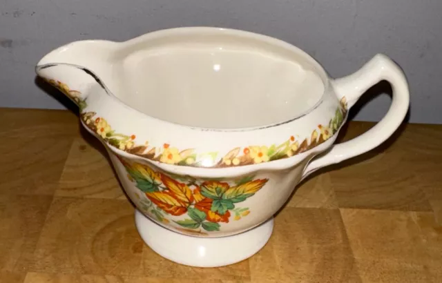 Art Deco James Kent Longton Autumnal Leaves Milk Jug Creamer