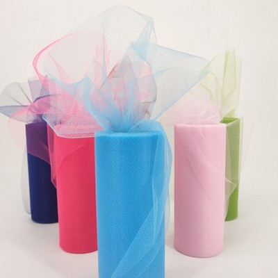 Blu Scuro 15cm Banchetti Nozze Tulle Fai da te Decorazione Del Mestiere PIXNOR Rotolo di 22 