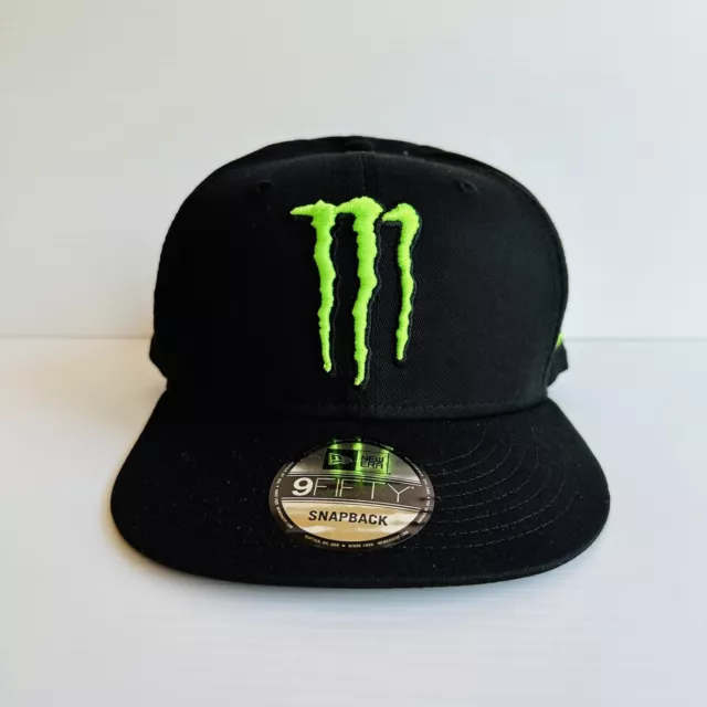 Monster Energy Snapback Hat Cap New Era Black OSFM Adjustable