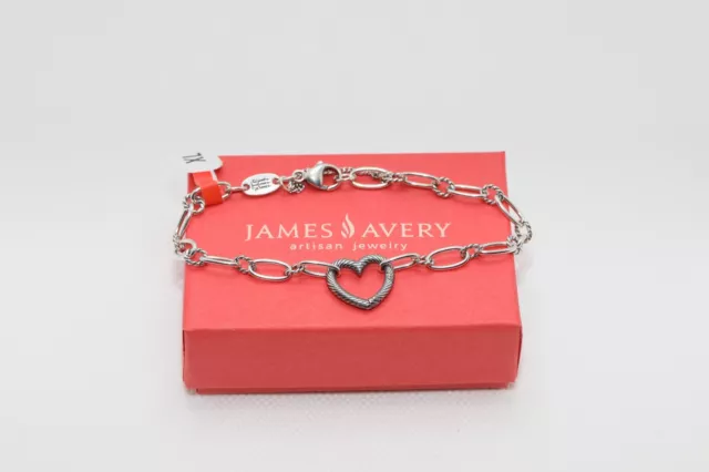 James Avery Changeable Heart Charm Bracelet