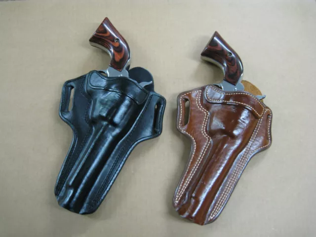 AZULA Leather Pancake Single Action Revolver Holster For..Choose Gun Model -1