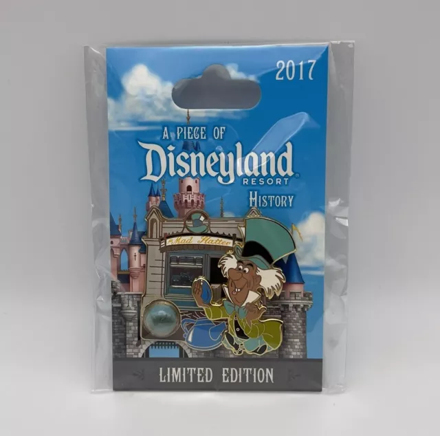 2017 A Piece Disneyland Of History - The Mad Hatter Pin LE2000 Disney Pin