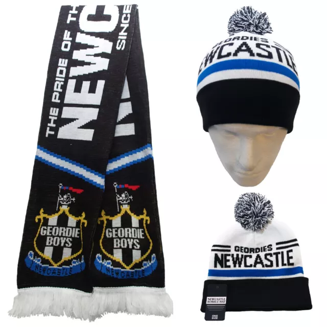 Newcastle Geordie Nation Hat and Scarf Combination Gift Idea for United Fans