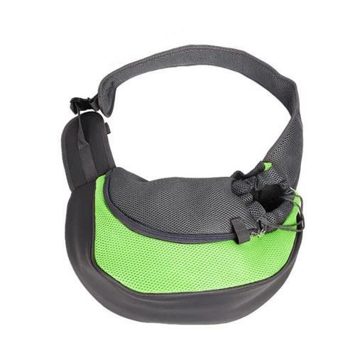 Small Dog or Cat Carrier Comfort Travel Tote Shoulder Bag Sling Backpack, Green