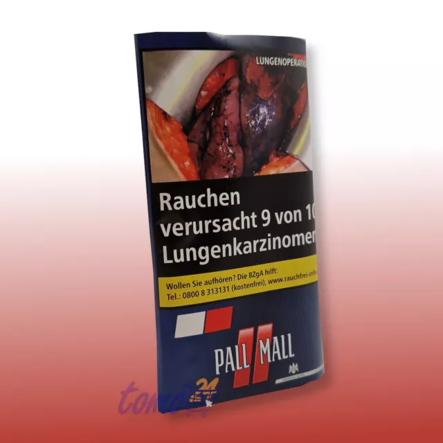 5x PallMall Rot Drehtabak 30g / 6,20€
