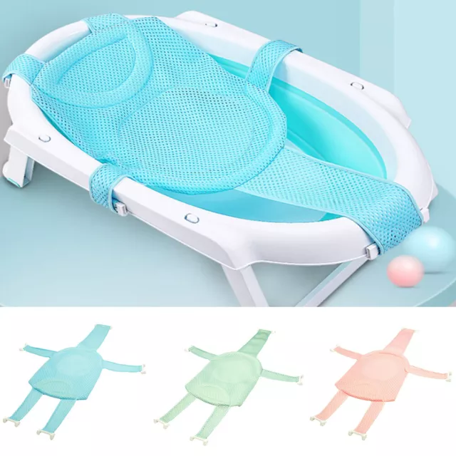 New Newborn Adjustable Baby Bath Net Bath Tub Pad Support Cushion Bathtub Seat