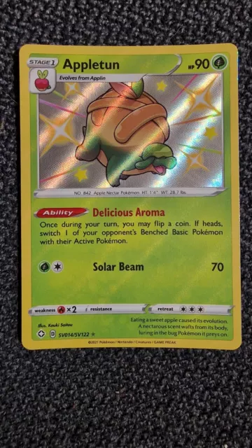 Appletun Shining Fates SV014/SV122 Holo Shiny Rare Mint