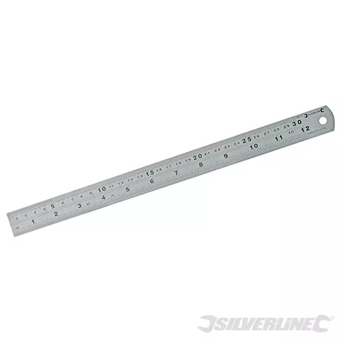 Silverline Steel Rule 300mm MT66