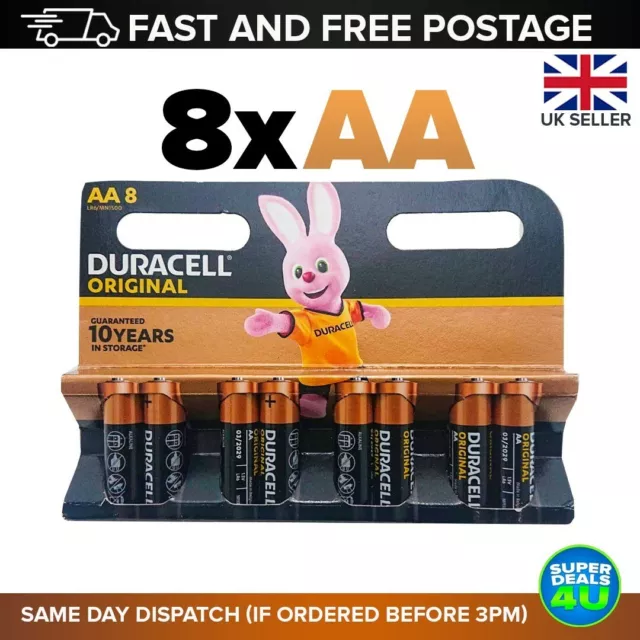 Duracell Original AA Batteries *Free Postage*