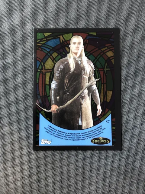 2006 Topps Lord Of The Rings Evolution Legolas Rare Stained Glass #S-7 2