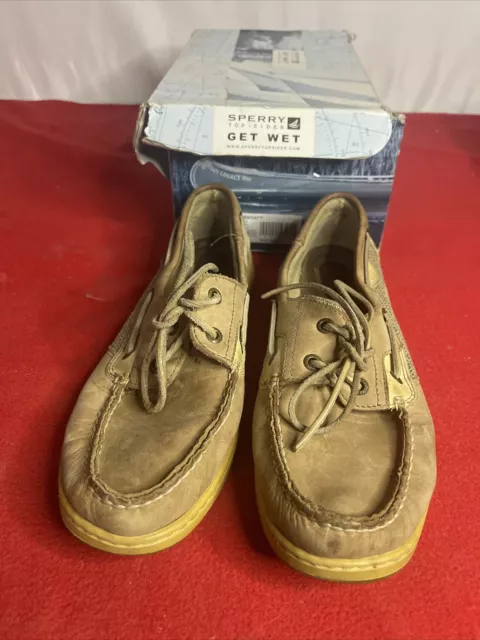 Sperry Top Sider Women Bluefish 2-Eye Boat Shoe, Linen Oat 9276619 US 10M EU 41M