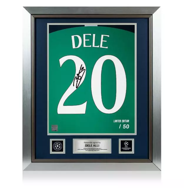 Dele Alli Official UEFA Champions League Signed and Framed Tottenham Hotspur 201