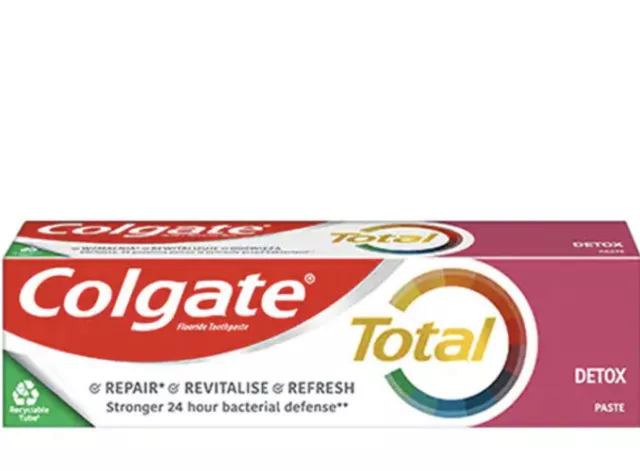 Lot de 3 dentifrices COLGATE Total détox ( 3 x 75 ml)