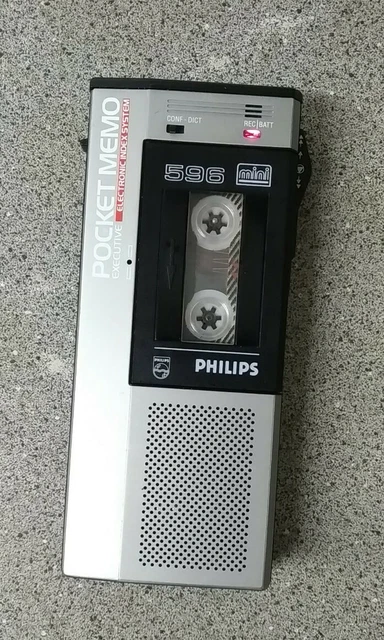 Philips Pocket Memo Executive 596 Mini - Pour Pièces Détachées / Non Fonctionnel