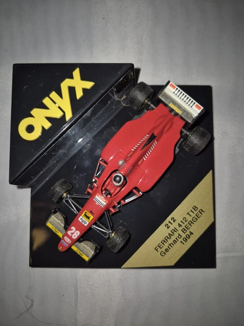 Miniature Ferrari 412 T1 Gerhard Berger 1/43 - Onyx Diecast - Modèle F1 Occasion