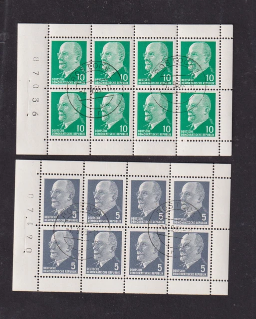 DDR -  H-Blatt  10.10 + 11.10 gestempelt