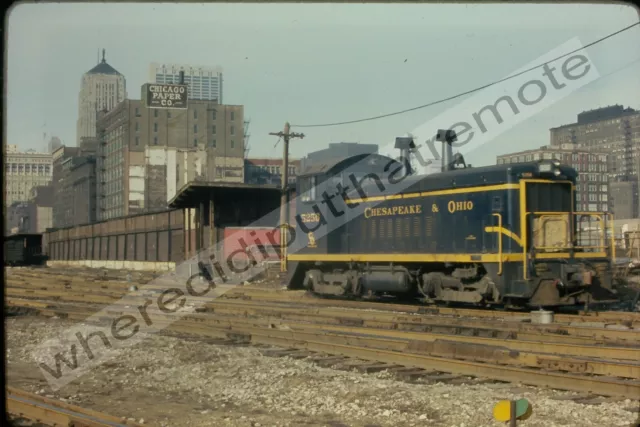 Orig. Slide Chesapeake & Ohio C&O 5256 EMD SW9 3-69 Grand Central Sta Chicago IL