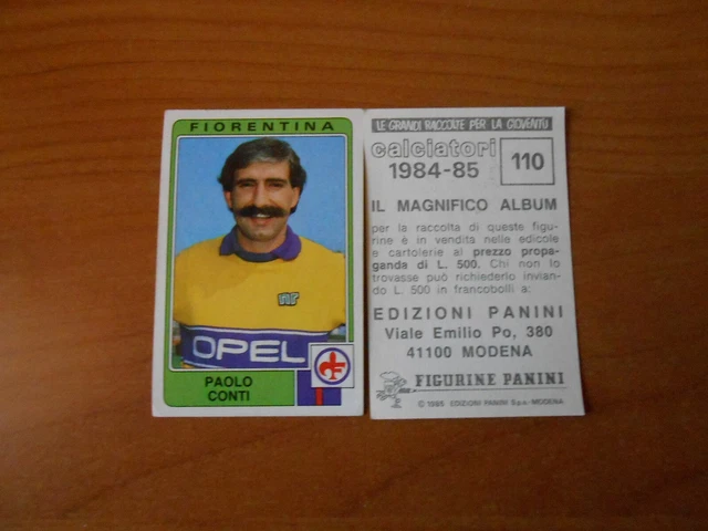STICKER SOCRATES FIORENTINA # 289 CALCIATORI 1984/85