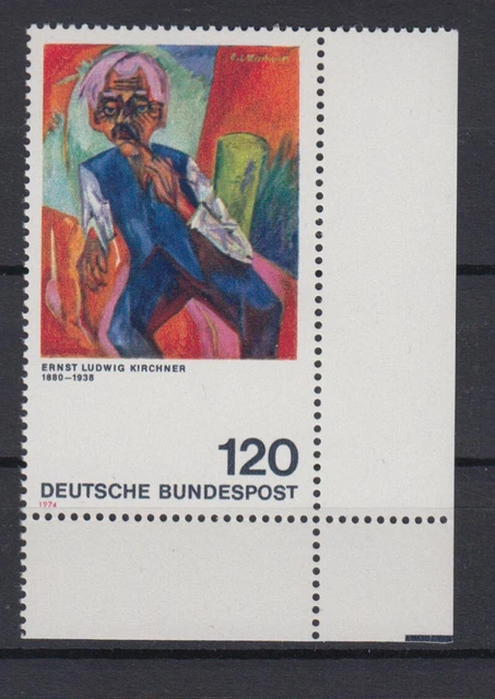 Bund 823 I mit Plattenfehler Eckrand rechts unten Dt. Expressionismus 120 Pf **