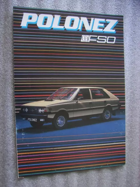 FSO Polonez 1500 Prospekt / Brochure, NL