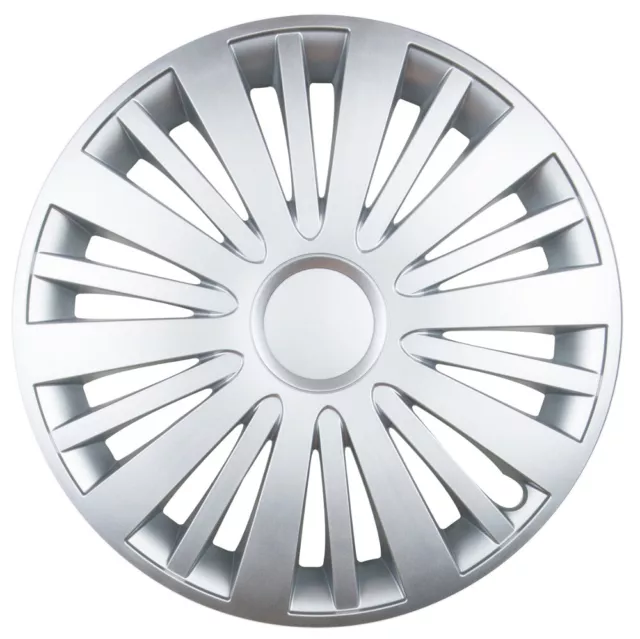 4x14" Wheel trims wheel covers for Skoda Fabia silver 14"