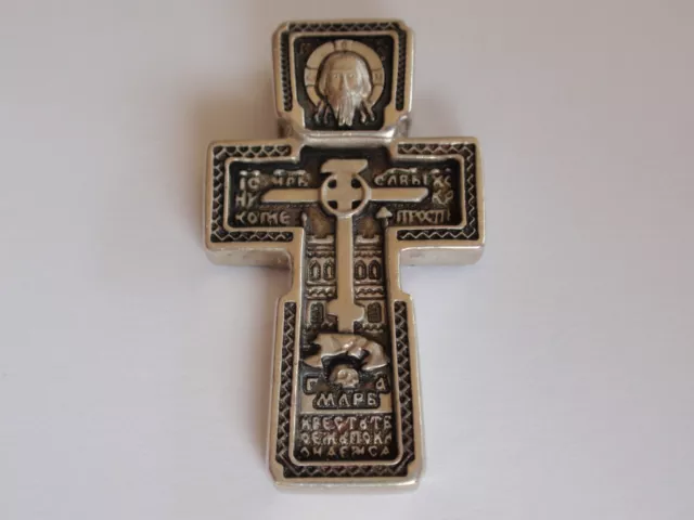 Orthodoxe 925 Silber Kreuz  Крест- Икона   NEU