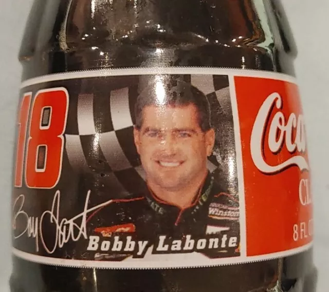 Bobby Labonte #18 Nascar 1998-864 Coca Cola 8 Oz Bottle